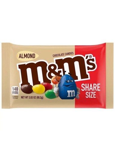 Dimensione della quota di M&M's Almond