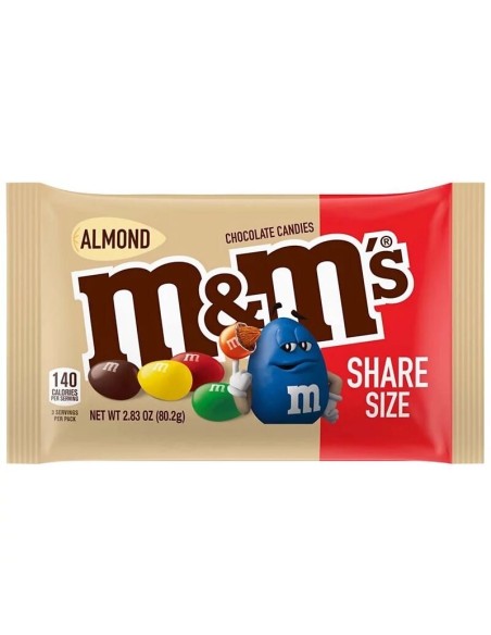 Dimensione della quota di M&M's Almond