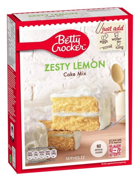 Betty Crocker Cake Mix Zesty Lemon