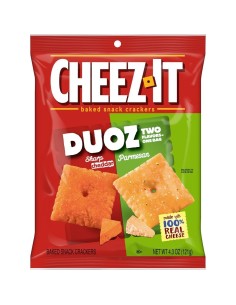 Cheez-It Duoz Sabor Cheddar Fuerte y Parmesano – Galletas Saladas con Sabor a Queso | Pop's America