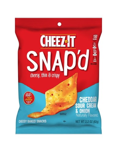 Cheez-It Snap'd Cheddar, panna acida e cipolla