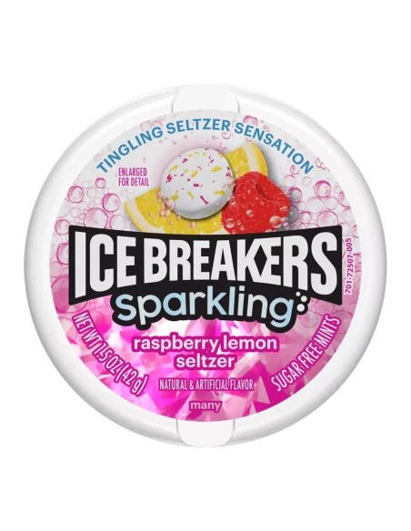 Ice Breakers Seltzer frizzante al lampone e limone