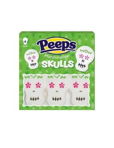 Peeps Marshmallow Skulls x6