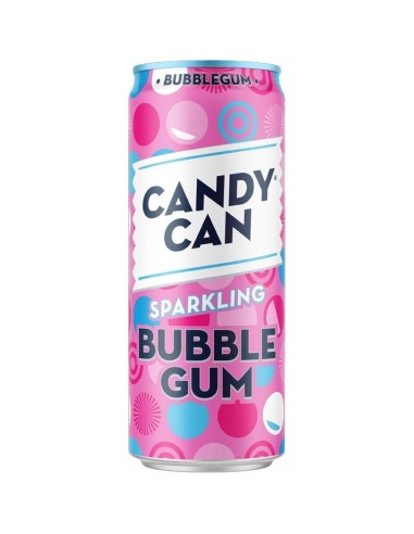 Candy Can Sparkling Bubble Gum – Sweet Bubble Gum Flavor Soda | Pop’s America