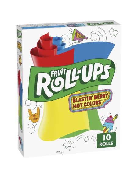 Fruit Roll-Ups Explosivo de Colores Picantes de Bayas