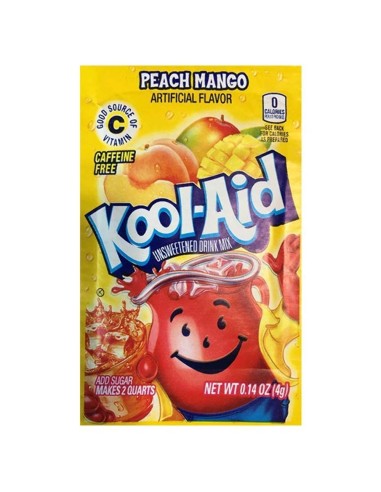 Paquete de Kool-Aid de melocotón y mango