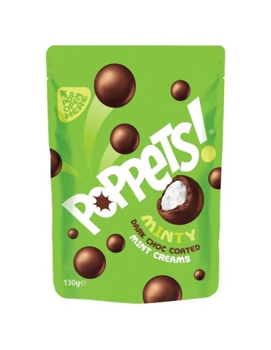 Poppets Crema alla menta ricoperta di cioccolato fondente