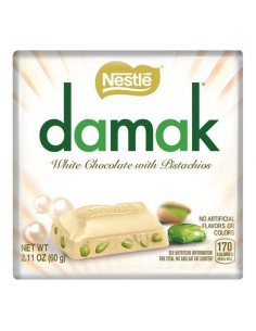 Chocolate blanco Damak Nestlé con pistachos | Pop’s America