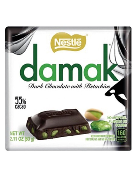 Chocolate negro Damak Nestlé con pistachos