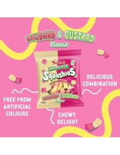 Swizzels Squashies de ruibarbo y natillas – Dulces de ruibarbo y natillas | Pop's America 2