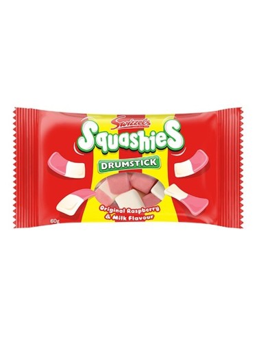 Swizzels Squashies Drumstick Original Lampone e Latte 60g