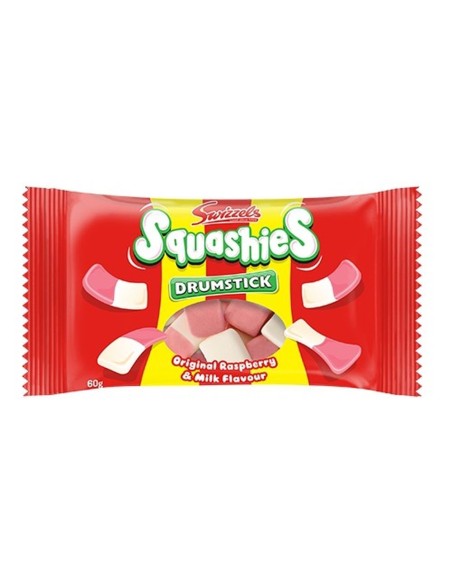 Swizzels Squashies Drumstick Original Lampone e Latte 60g