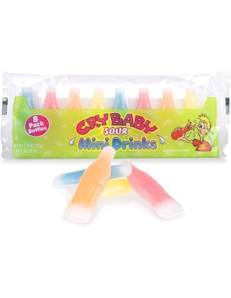 Cry Baby Wax Sour Mini Drinks 8 Pack