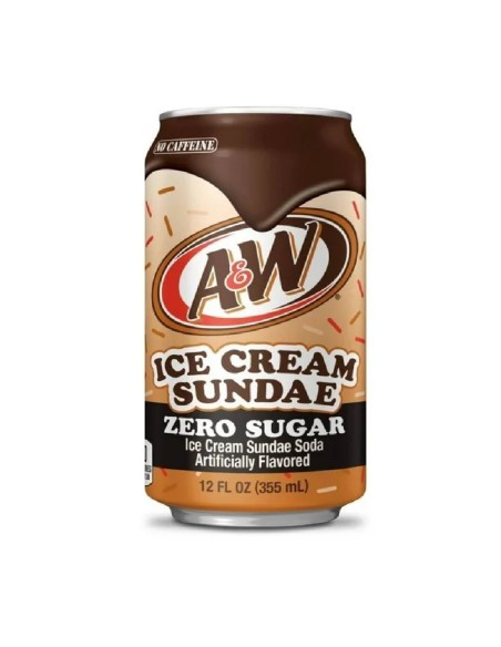 A&W Root Beer Zero Sugar Ice Cream Sundae