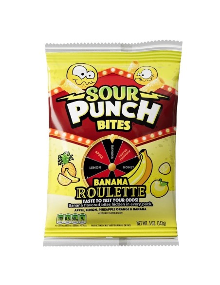 Sour Punch Bites Banana Roulette