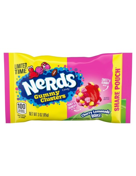 Nerds Gummy Clusters Cherry Lemonade Blitz - Bustina da condividere