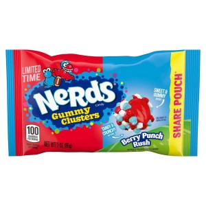 Nerds Gummy Clusters Berry Punch Rush Share Pouch