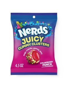 Nerds Juicy Gummy Clusters Punch alla fragola 127 g