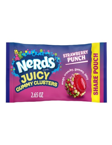 Nerds Juicy Gummy Clusters Strawberry Punch Share Pouch