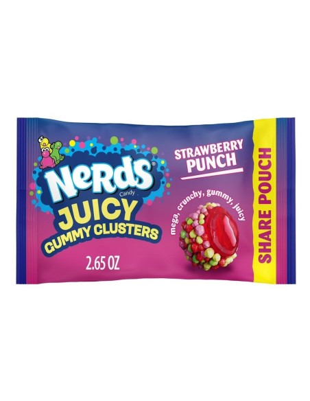 Bolsa para compartir de gomitas jugosas Nerds con ponche de fresa