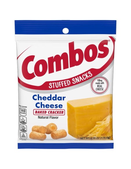Combos Baked Cracker Cheddar Cheese 179g