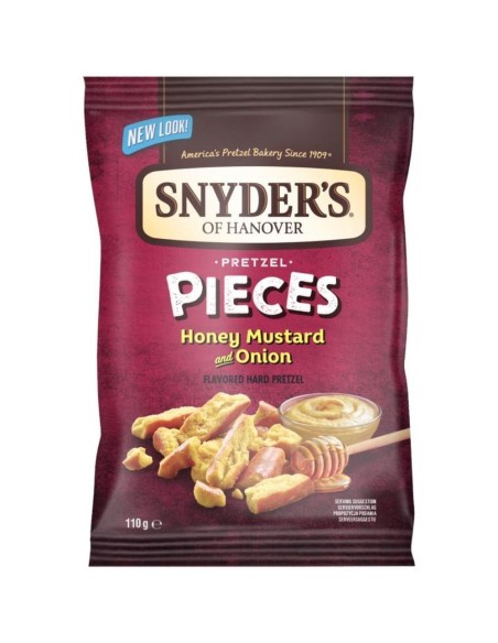 Pezzi di pretzel Snyder's con miele, senape e cipolla