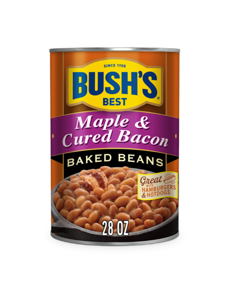 Frijoles horneados con tocino curado y arce de Bush's Best (794 g)