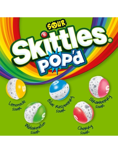Caramelle liofilizzate Skittles POP'd Sour
