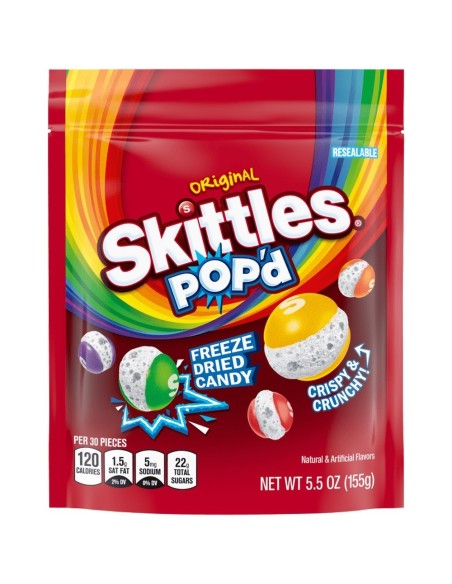 Skittles POP'd Caramelos Liofilizados Originales