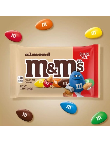 Tamaño de la porción de M&M's de almendra