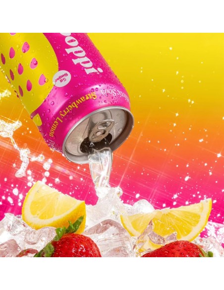 Poppi Prebiotic Soda Fragola Limone