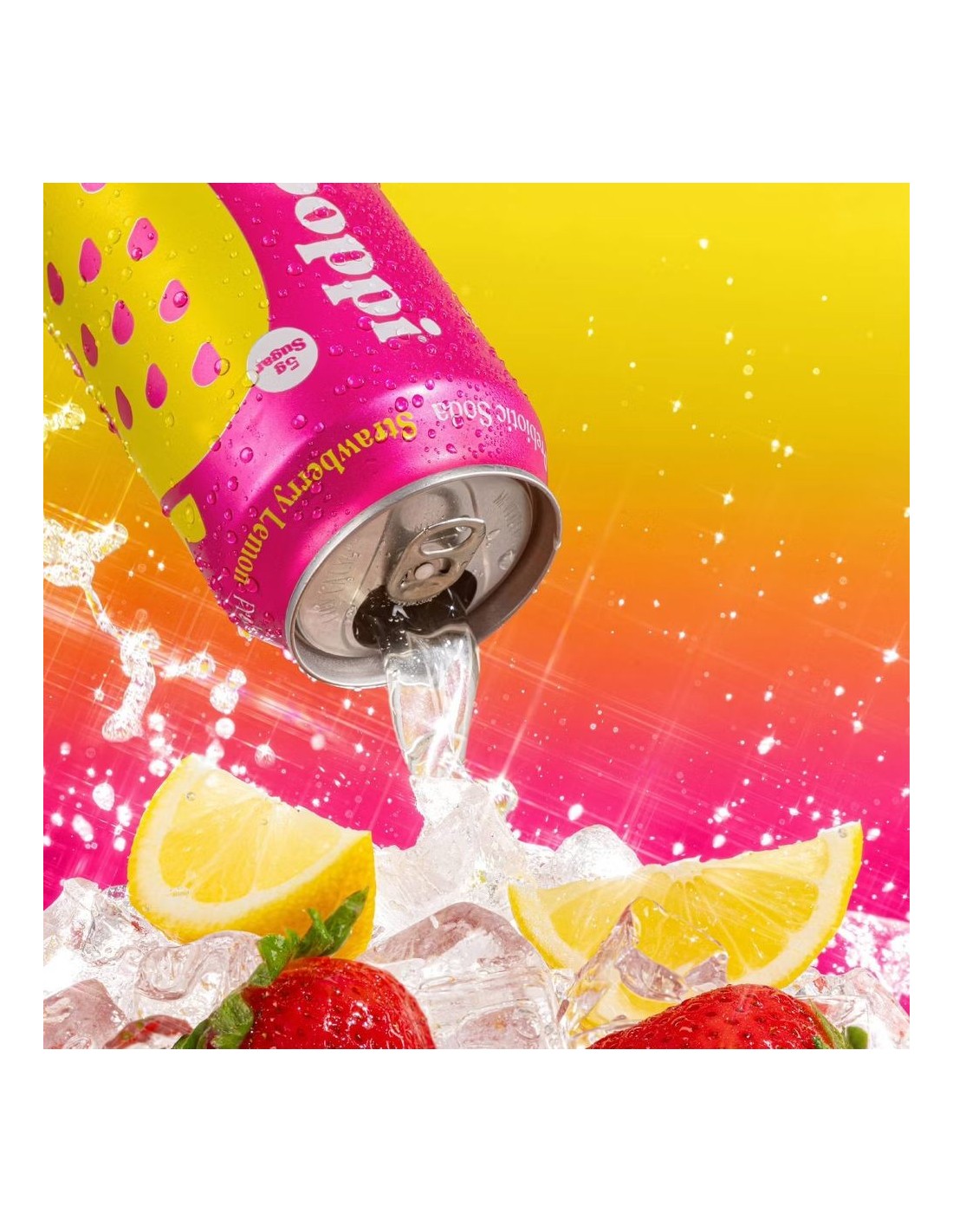 Poppi Prebiotic Soda Strawberry Lemon - Prebiotic strawberry lemon soda ...