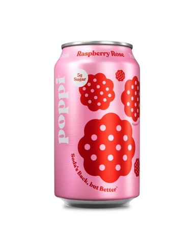Poppi Prebiotic Soda Frambuesa Rosa