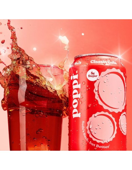 Refresco prebiótico Poppi Cola clásica