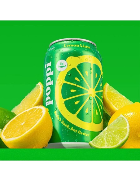Poppi Soda Prebiótica Limón Lima