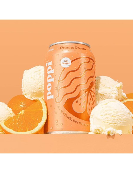 Poppi Prebiotic Soda Orange Cream