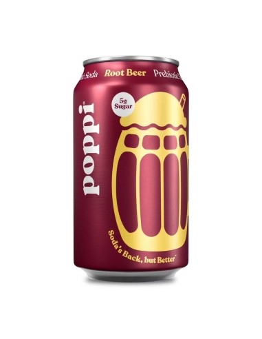 Cerveza de raíz de soda prebiótica Poppi