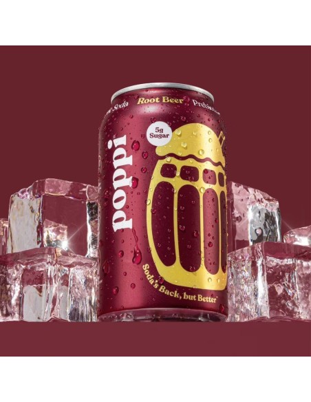 Cerveza de raíz de soda prebiótica Poppi