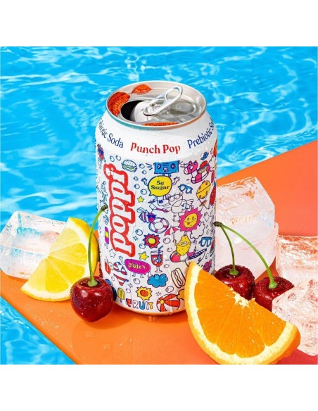 Poppi Refresco prebiótico Ponche Pop