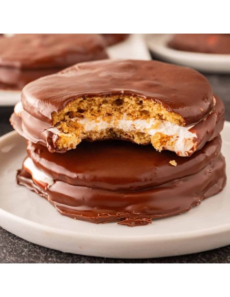 Pastel de luna de chocolate