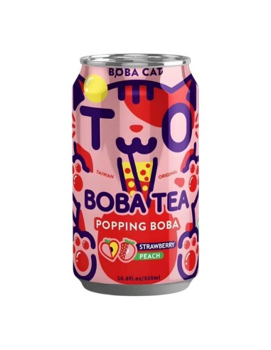 BoBa Cat Popping Boba Strawberry Peach