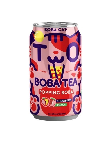 BoBa Cat Popping Boba Strawberry Peach
