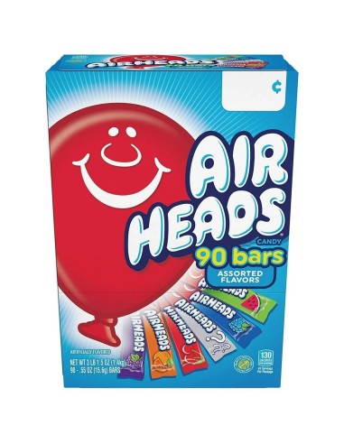 Confezione Airheads assortita da 90 barrette