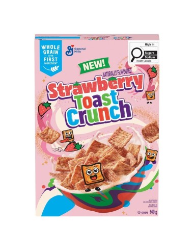 Crujiente de tostada de fresa