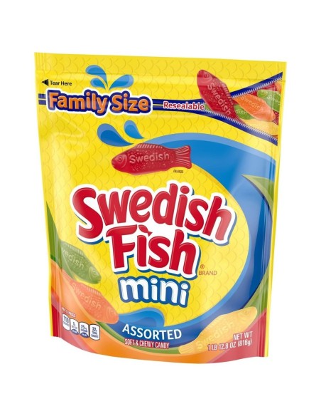 Swedish Fish Mini Assorted Family Size 816g