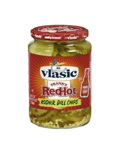 Vlasic Frank's RedHot Kosher Dill Chips 710ml