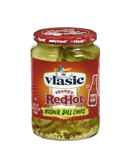 Vlasic Frank's RedHot Kosher Dill Chips 710ml