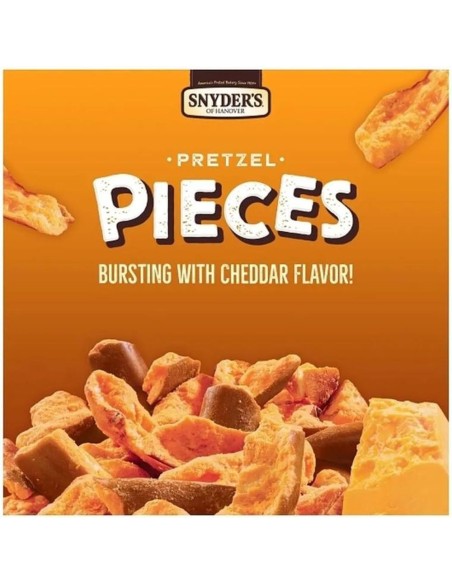 Trozos de pretzel de Snyder con queso cheddar