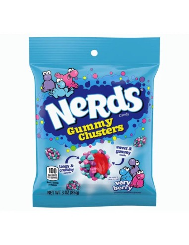 Gomitas Nerds con sabor a frutos rojos, 85 g
