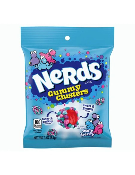 Gomitas Nerds con sabor a frutos rojos, 85 g